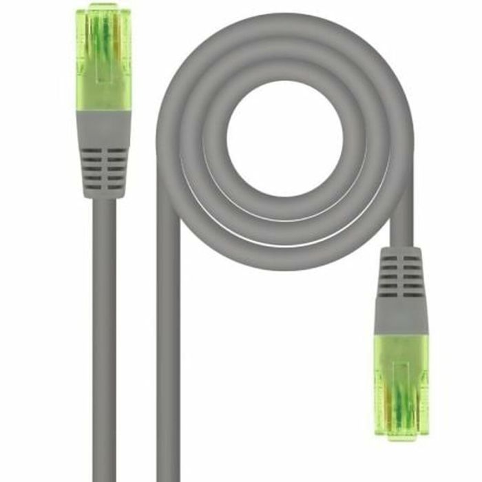 Cable RJ45 Categoría 6 UTP Rígido NANOCABLE AWG26 Gris 30 m