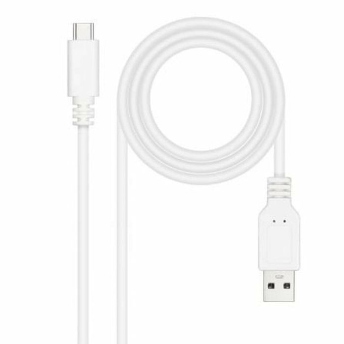 Cable USB NANOCABLE 10.01.2103-W 3 m Blanco