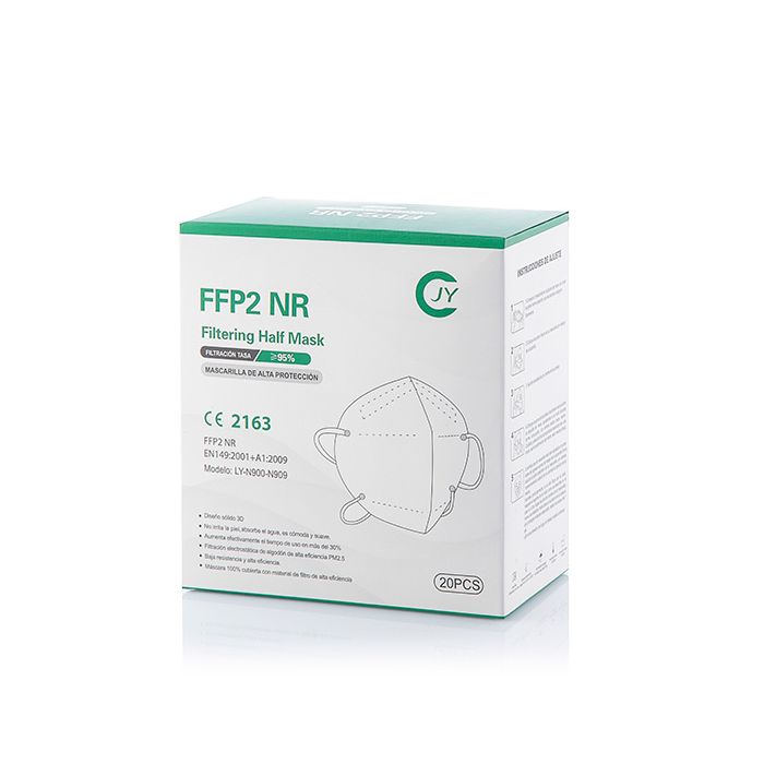 Mascarilla de Protección Respiratoria FFP2 NR LY-N900-N909 (Pack de 20) Mascarilla de Protección Respiratoria FFP2 NR LY-N900-N909 (Pack de 20)