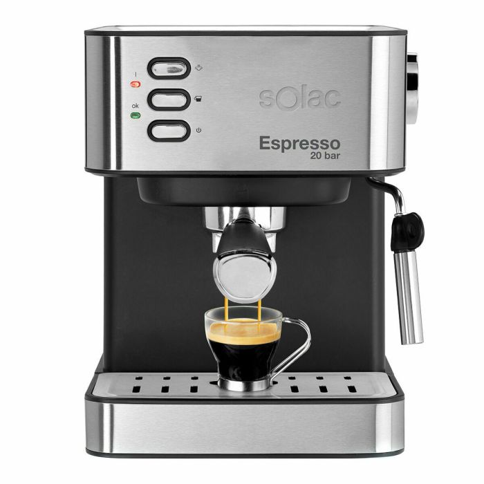Cafetera Express Solac CE4481 Negro Acero 850 W