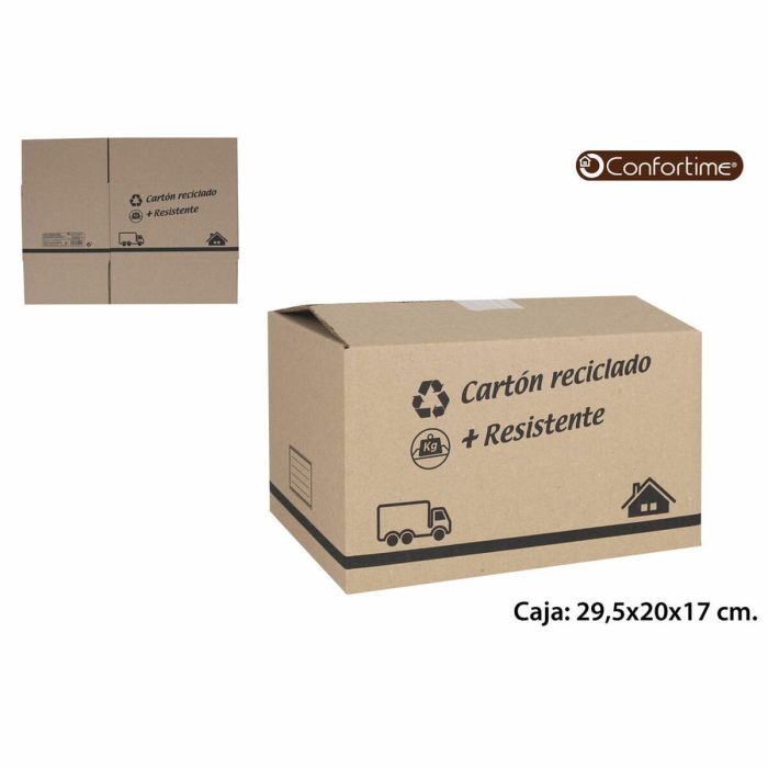Caja Multiusos Confortime Cartón (20 Unidades) (29,5 x 20 x 17 cm) 1