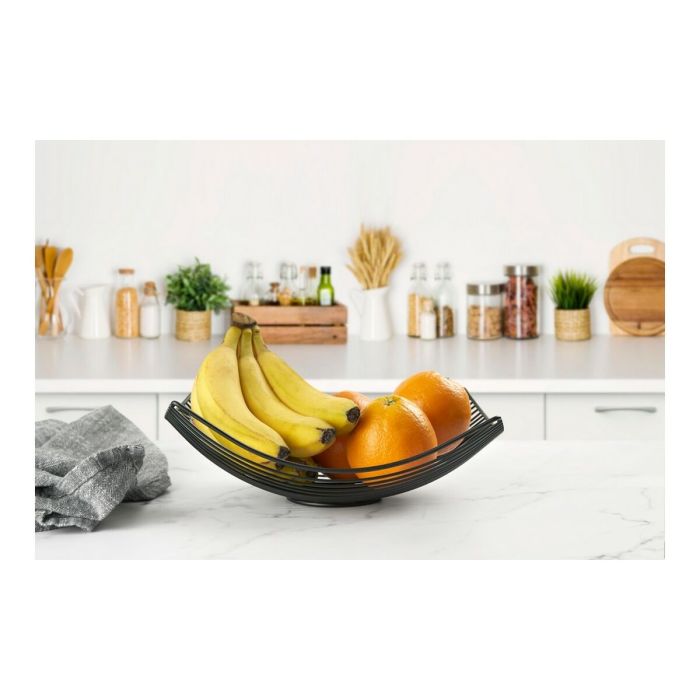 Frutero Confortime Negro Metal 31 x 23 x 10 cm 2 Frutero Confortime Negro Metal 31 x 23 x 10 cm 2