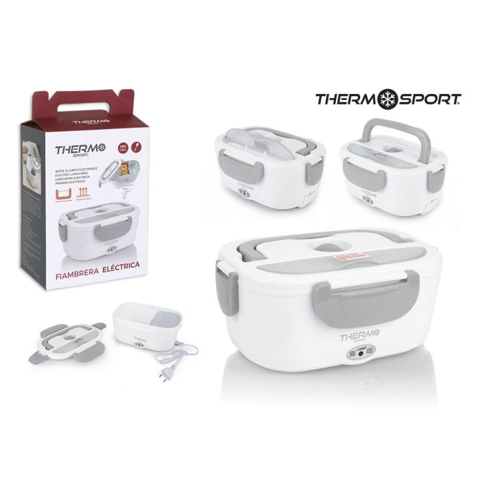 Fiambrera Eléctrica Quttin Thermo Sport Gris Blanco 1,05 L 23 x 17 x 10 cm 1 Fiambrera Eléctrica Quttin Thermo Sport Gris Blanco 1,05 L 23 x 17 x 10 cm 1