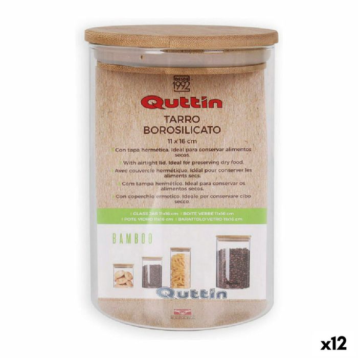 Bote Quttin Silicona 1,15 L 11 x 11 x 16 cm (12 Unidades)