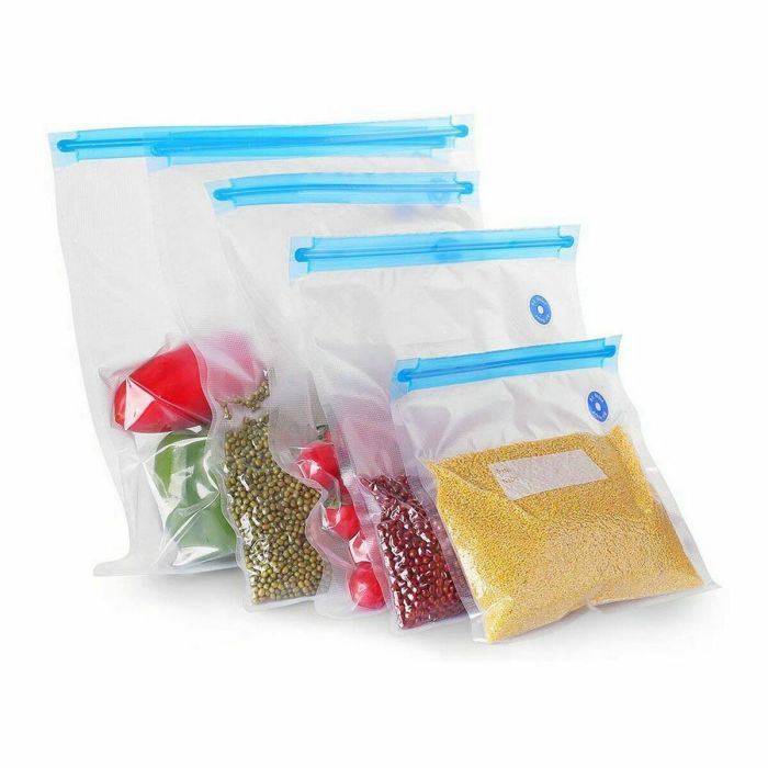 Bolsa Reutilizable para Alimentos Quttin Válvula de vacío 21 x 22 cm (6 Unidades) 2 Bolsa Reutilizable para Alimentos Quttin Válvula de vacío 21 x 22 cm (6 Unidades) 2