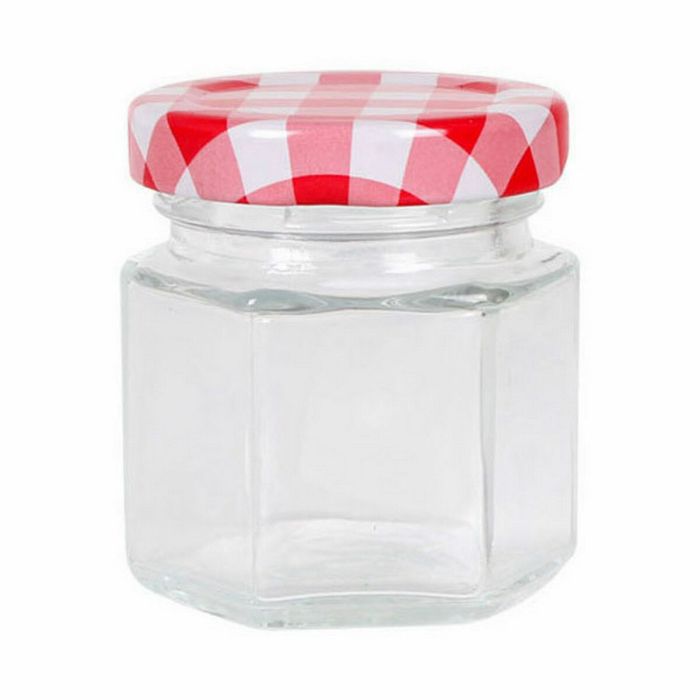Tarro de Cristal Transparente Mediterraneo Vidrio 45 ml (96 Unidades) 1