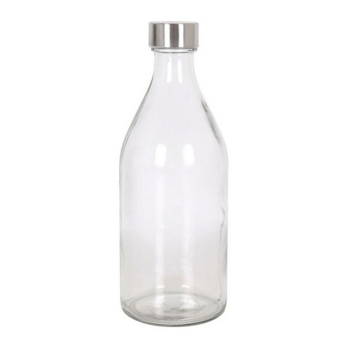 Botella de vidrio 1L con tapa de metal redonda - Anna (6 Unidades) Botella de vidrio 1L con tapa de metal redonda - Anna (6 Unidades)