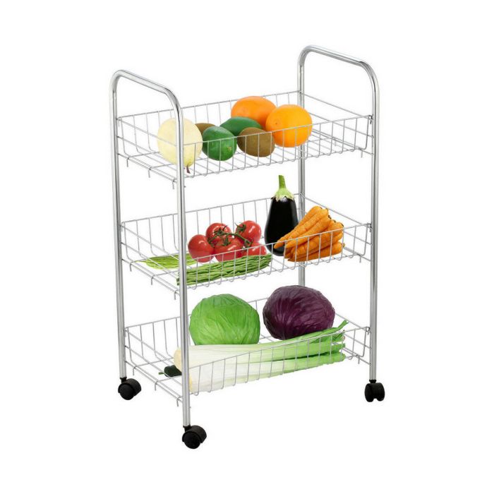 Organizador Confortime Metal Cromado (40 x 26 x 62 cm) 1 Organizador Confortime Metal Cromado (40 x 26 x 62 cm) 1