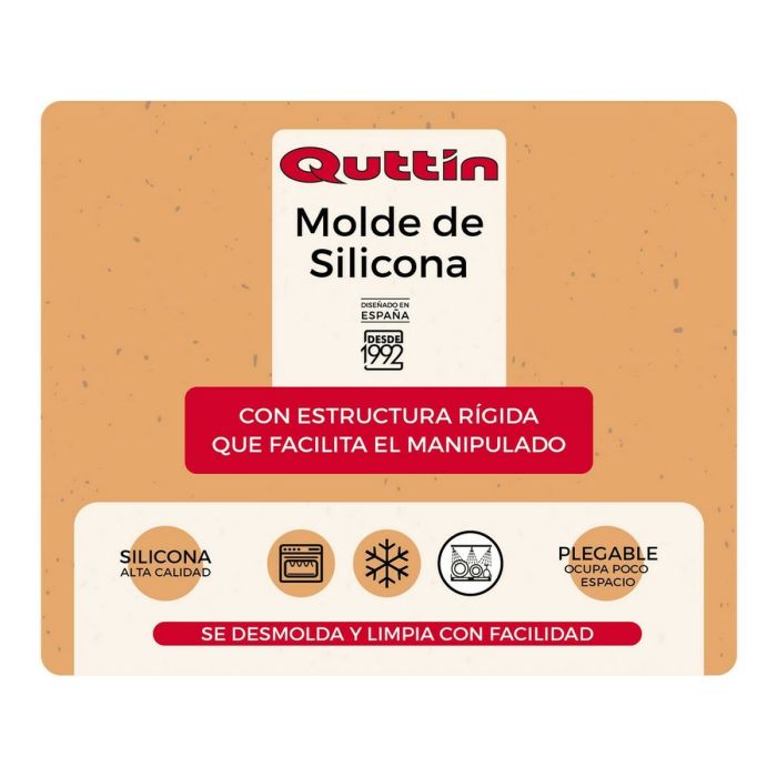 Molde para Horno Quttin Silicona Rígido Cupcake (31,6 x 19,5 x 4,2 cm) 1