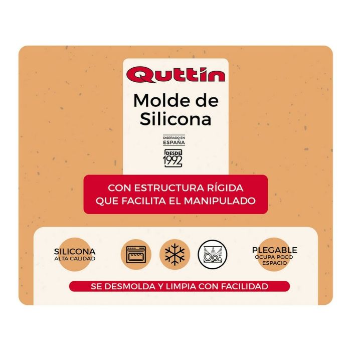 Molde para Horno Quttin Silicona Rígido 31 x 28,5 x 5,3 cm 1