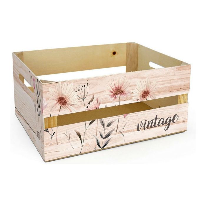 Caja de Almacenaje Confortime Vintage Madera (39 x 29 x 15 cm)