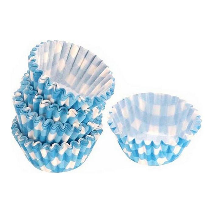 Set de Moldes de Repostería Azul Desechable (100 pcs) Set de Moldes de Repostería Azul Desechable (100 pcs)