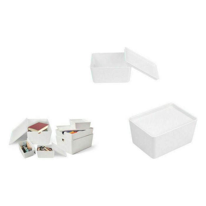 Caja Organizadora Apilable Confortime Con Tapa 17,5 x 13 x 8,5 cm (12 Unidades) 1