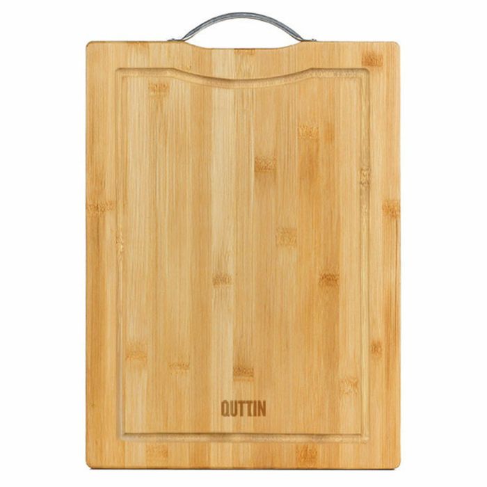 Tabla de cortar Quttin Bambú 38 x 28 x 1,8 cm (12 Unidades) 1