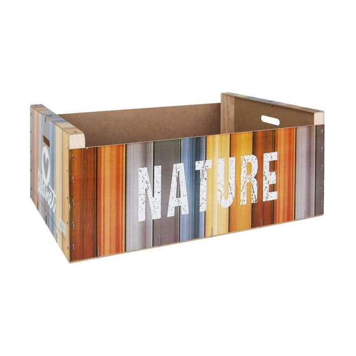 Caja de Almacenaje Confortime Nature Madera Multicolor 58 x 39 x 21 cm (3 Unidades) 1
