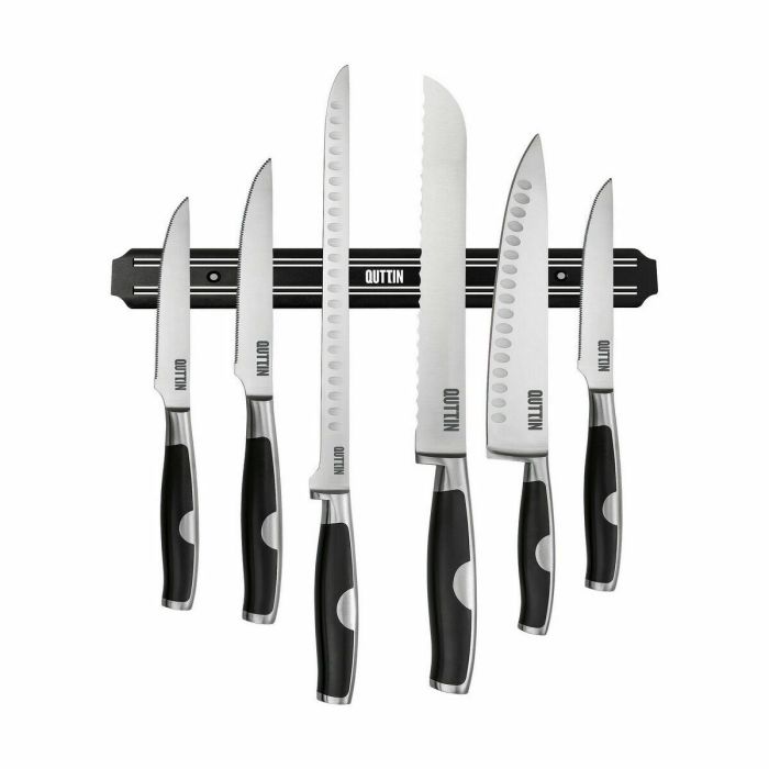 Barra magnética para cuchillos Quttin Negro 50 x 4,8 x 2 cm 1