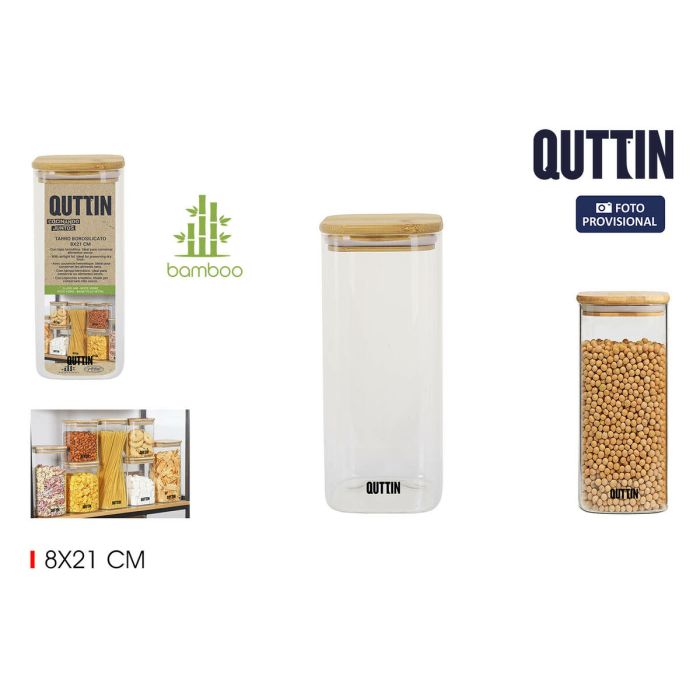 Bote Quttin 8 x 21 cm Cuadrado 1 L 2 Bote Quttin 8 x 21 cm Cuadrado 1 L 2