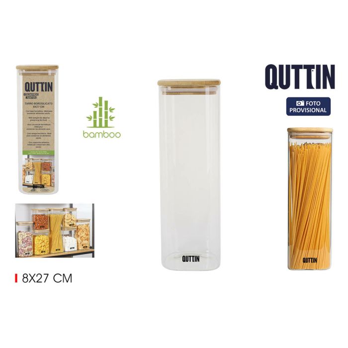 Bote Quttin 8 x 27 cm Cuadrado 1,3 L 2 Bote Quttin 8 x 27 cm Cuadrado 1,3 L 2