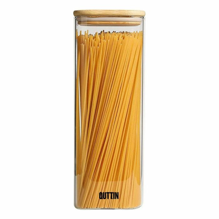 Tarro Quttin Vidrio de Borosilicato Cuadrado 2,15 L 10 x 27 cm 1 Tarro Quttin Vidrio de Borosilicato Cuadrado 2,15 L 10 x 27 cm 1