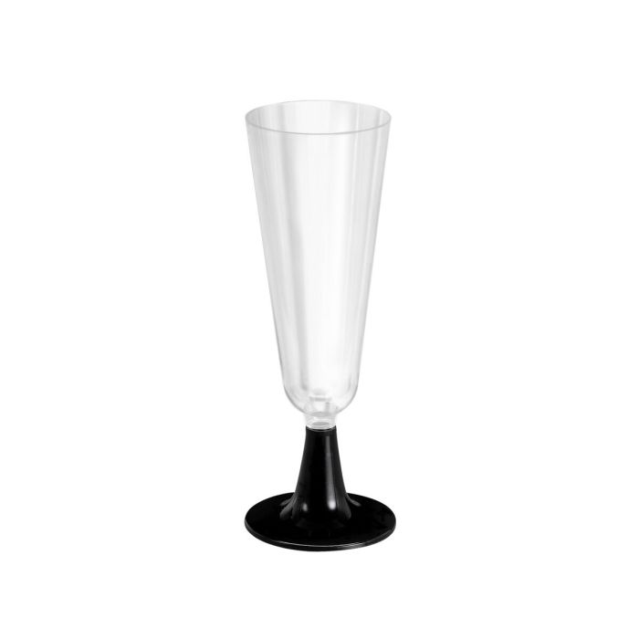 Set de 50 copas de cava pie negro 150 cc - Algon (6 Cajas) Set de 50 copas de cava pie negro 150 cc - Algon (6 Cajas)