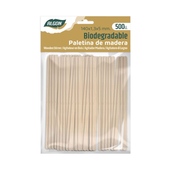 Set de removedores de café Algon Madera 140 x 1,3 x 5 mm 500 Unidades Set de removedores de café Algon Madera 140 x 1,3 x 5 mm 500 Unidades