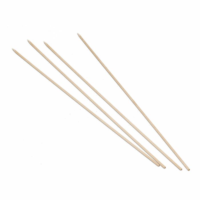 Set de Pinchos para Barbacoa Algon Bambú 300 x 2,5 x 30 mm (100 Piezas) (24 Unidades) 1