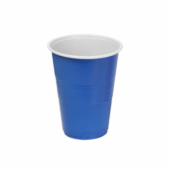 Set de vasos reutilizables Algon Azul 24 Unidades 250 ml (25 Piezas) 1