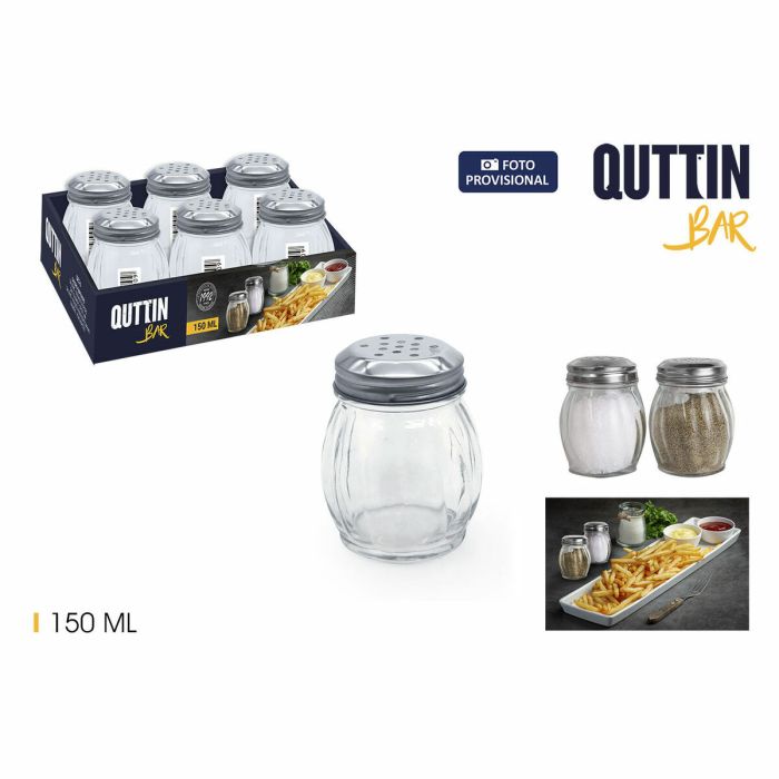 Especiero Quttin Bar 150 ml 6 x 8 cm (6 Piezas) (12 Unidades) 1