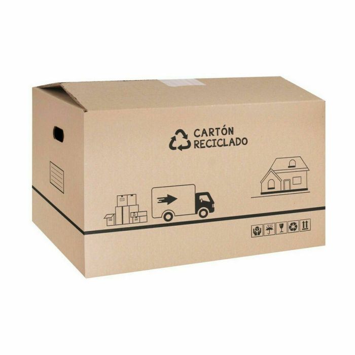Caja de cartón para mudanza Confortime 65 x 40 x 40 cm Marrón (20 Unidades) 1