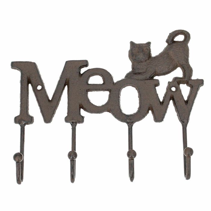 Perchero de Pared Signes Grimalt meow Gato Madera MDF 16 x 20 x 3