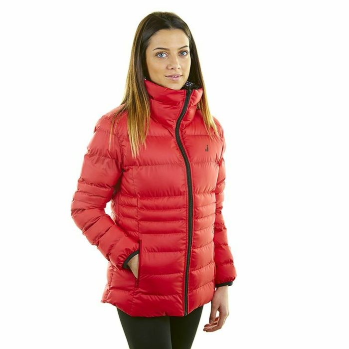 Anorak Joluvi Vegga Mujer Rojo Reversible Negro 1