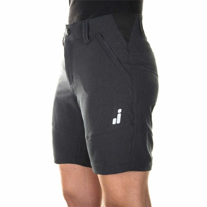 Pantalones Cortos Deportivos para Mujer Joluvi Rock Gris 2