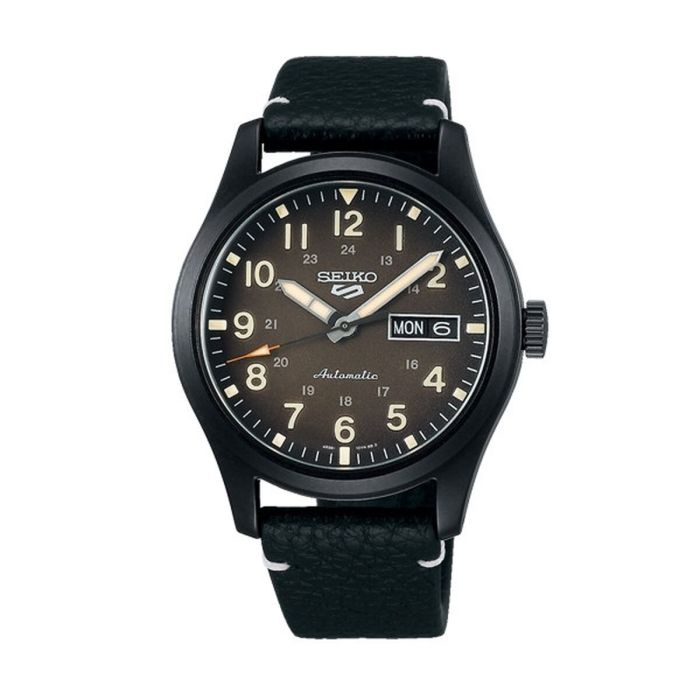 Reloj Hombre Seiko Marrón Negro