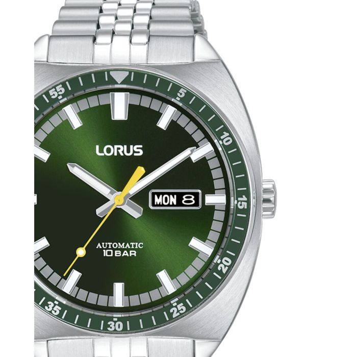 Reloj Hombre Lorus RL443BX9 Verde Plateado 1