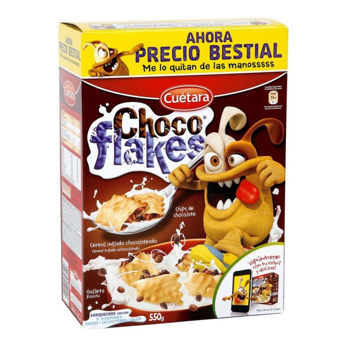 Cereales Cuetara Choco Flakes (520 g) 