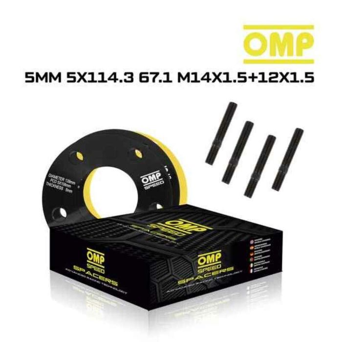 Set de Separadores OMP OMPS08810501 5x114,3 67,1 M14 x 1,50 + M12 x 1,50 5 mm 5
