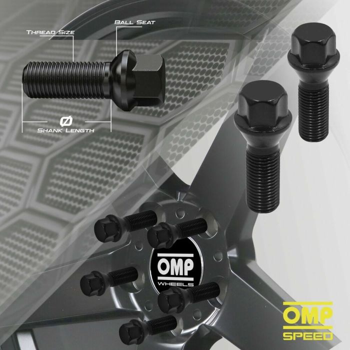 Kit de tornillos OMP OMPS09571401 M14 x 1,50 4 uds 1