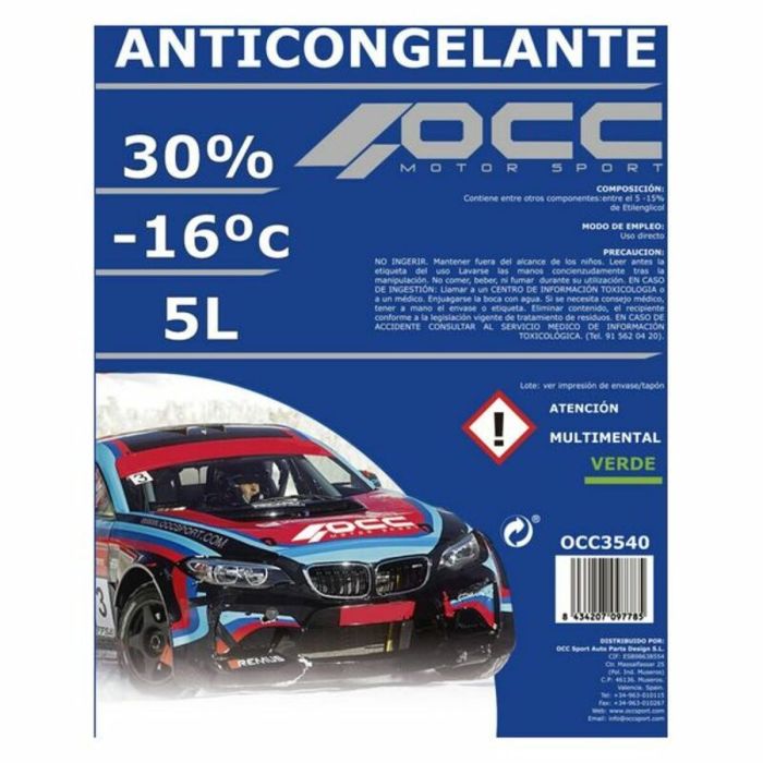 Anticongelante OCC Motorsport 30% Verde (5 L) 1