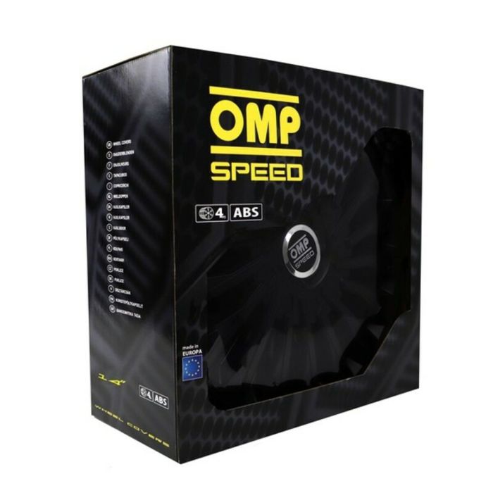 Tapacubos OMP Stinger Speed Negro 14" (4 uds) 5