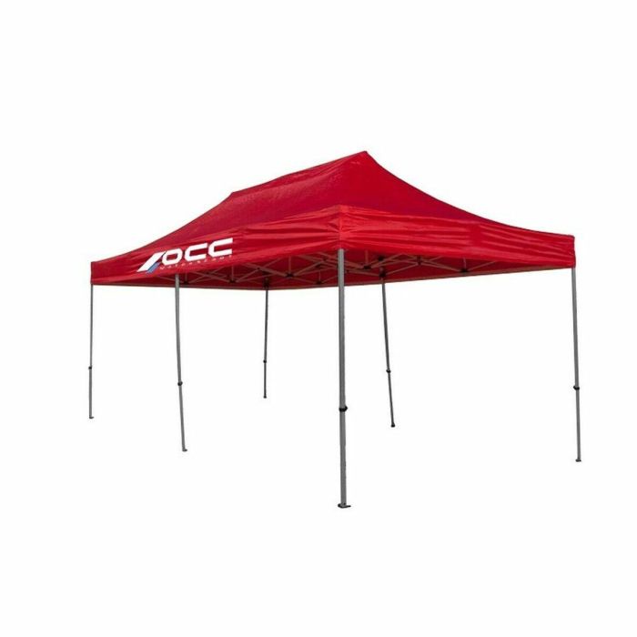 Carpa Racing 3x6M Acero Inox Rojo 40 mm 420 Oxford OCCCARP06