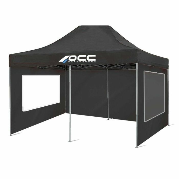 Pared de Carpa OCC Motorsport OCCCARP33 Negro Oxford 420D 6 x 2 m Ventana