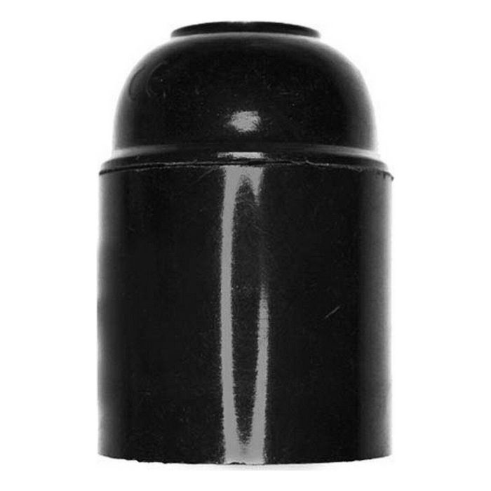 Portalamparas de bakelita reforzado e27 negro (envasado) (22285) edm