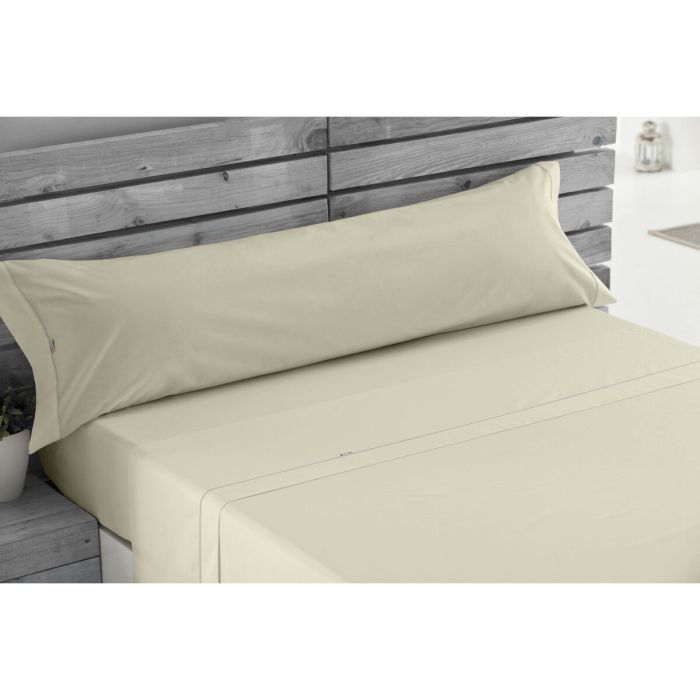 Juego de Sábanas Alexandra House Living Crema Cama de 150 4 Piezas 3