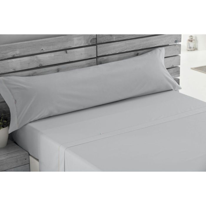 Juego de Sábanas Alexandra House Living Gris Perla Cama de 105 3 Piezas 3