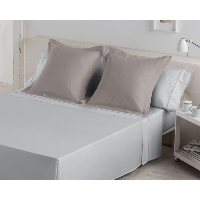 Juego de Sábanas Alexandra House Living Gris Perla Cama de 105 3 Piezas 1