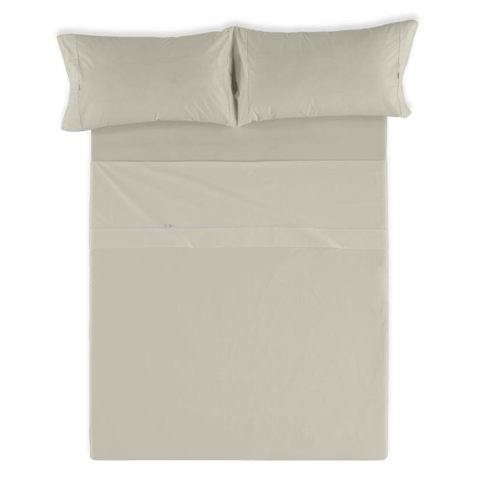 Juego de Sábanas Alexandra House Living Beige Cama de 150/160 4 Piezas