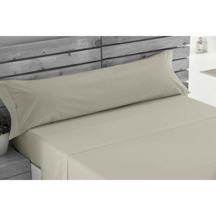 Juego de Sábanas Alexandra House Living Beige Cama de 150/160 4 Piezas 3