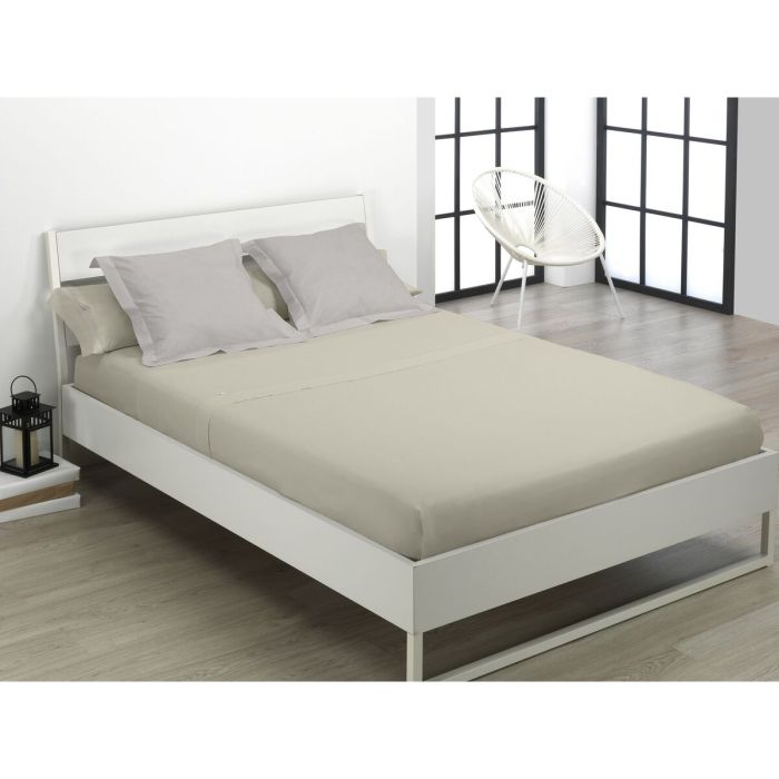 Juego de Sábanas Alexandra House Living Beige Cama de 150/160 4 Piezas 2