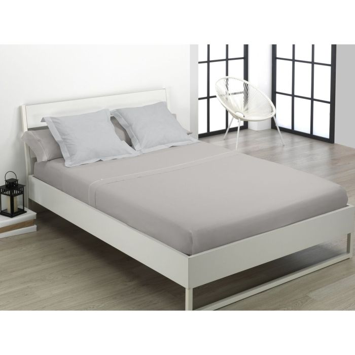 Juego de Sábanas Alexandra House Living Gris oscuro Cama de 105 3 Piezas 2