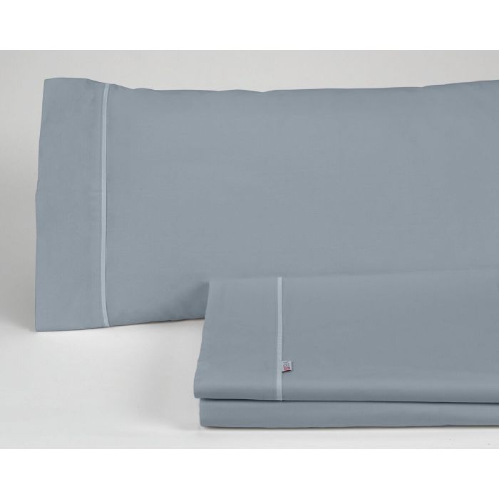 Juego de Sábanas Alexandra House Living Acero Gris Acero Cama de 135/140 3 Piezas 4